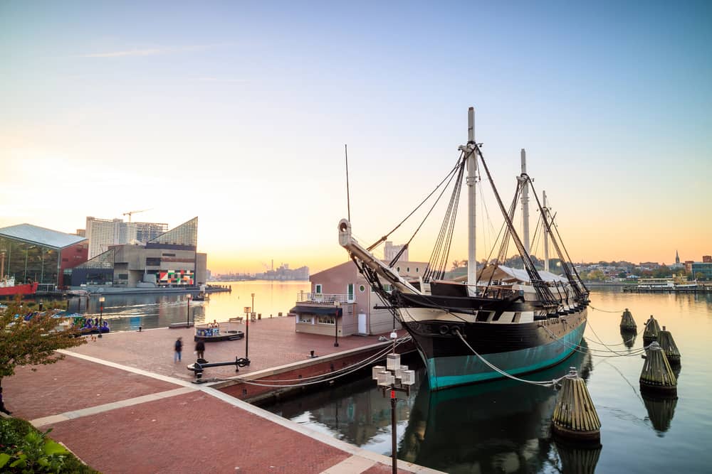 inner harbor area in baltimore maryland