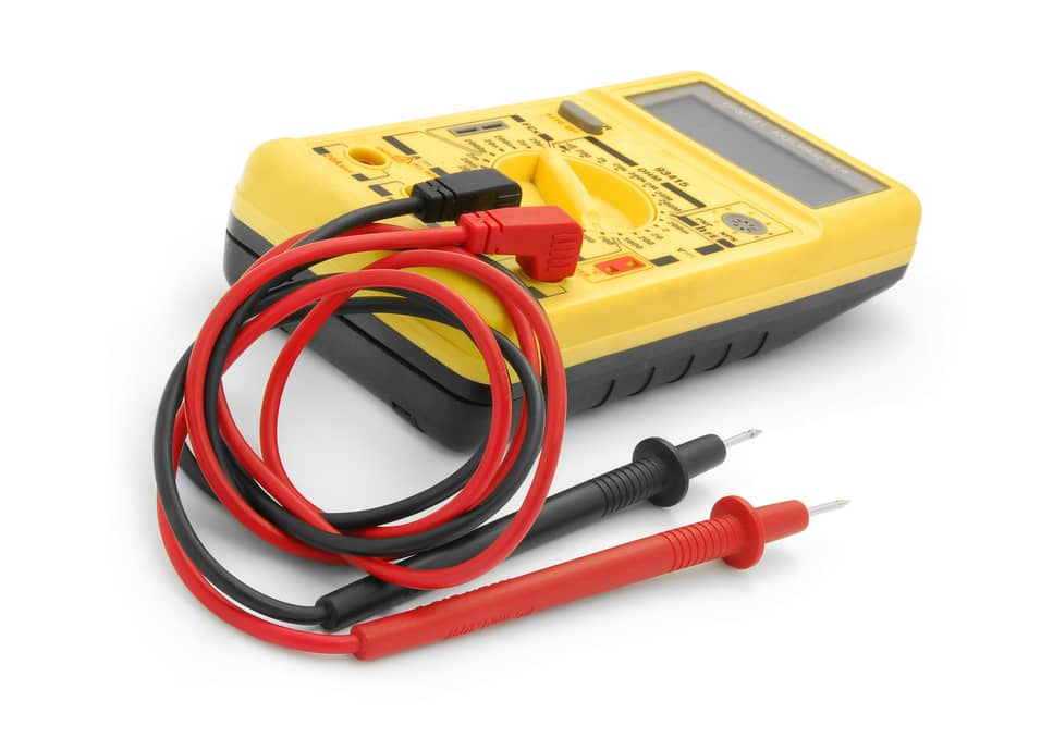 A multimeter helps you test your electrical system. 