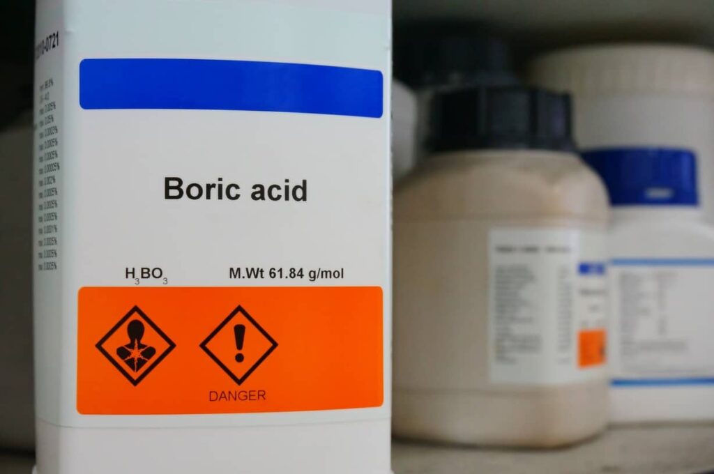 Boric acid can help get rid of termites. 